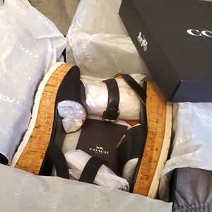 Coach Talulah leather sandals
